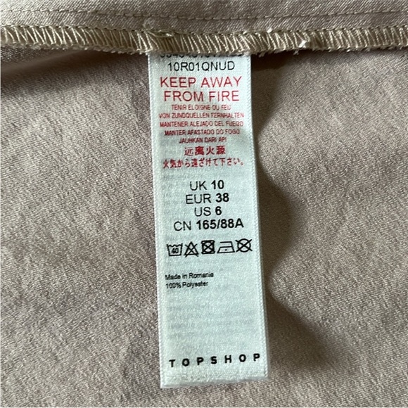 NWOT - Topshop - Pink Asymmetrical Twisted Strap Dress - US 6 / UK 10 - Picture 7 of 7